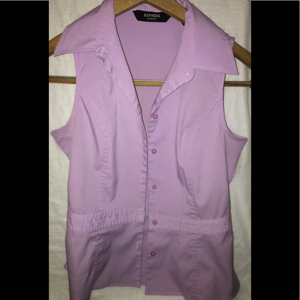 EXPRESS (Sz: 1/2) Lavender/ sleeveless / button up